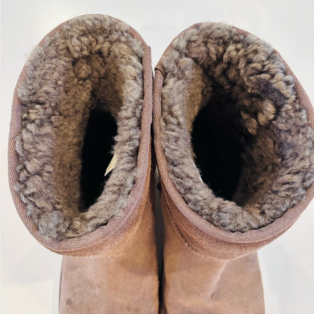 UGGS Koolaburra Chestnut Suede Ankle Boots size 10 - Picture 6 of 9
